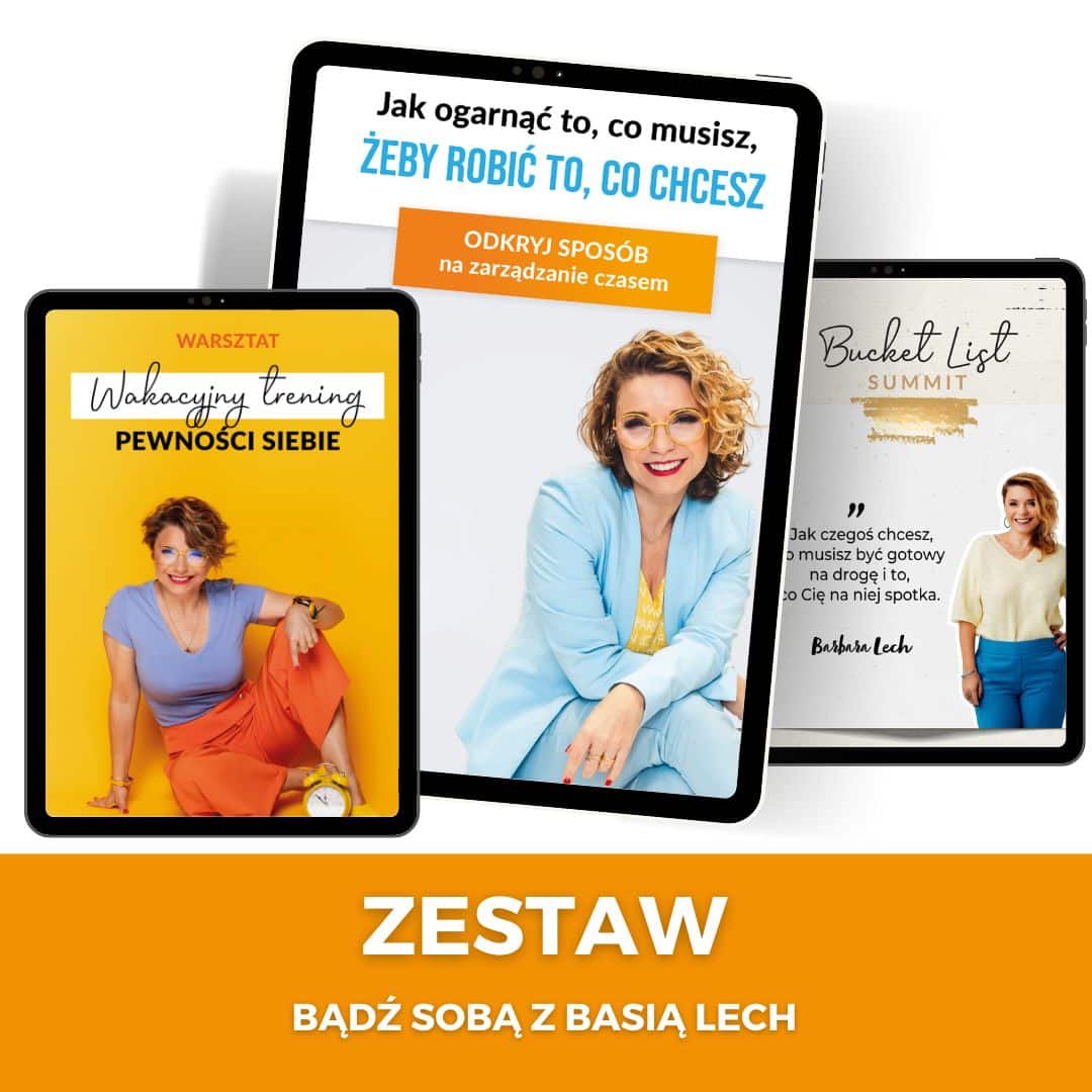Zestaw “Bądź sobą z Basią Lech” - 2 webinary + wywiad